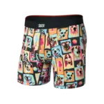 SAXX Underwear Vibe XTRA Soft Comfort Boxer Brief with Fly (Summer Dogs of Saxx)