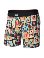 SAXX Underwear Vibe XTRA Soft Comfort Boxer Brief with Fly (Summer Dogs of Saxx)