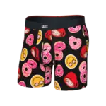 SAXX Underwear Vibe XTRA Boxer Brief with Fly (Love Story/Black)