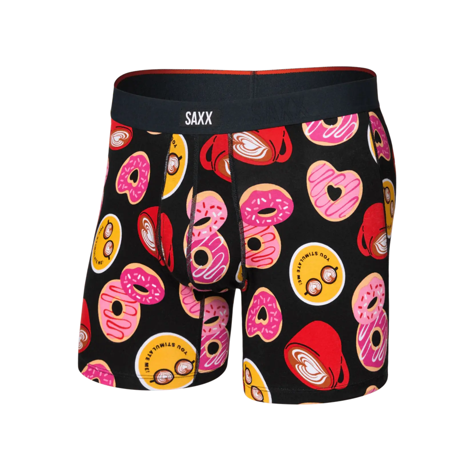 SAXX Underwear SXVX24F-LST - Vibe XTRA Boxer Brief with Fly (Love Story/Black)