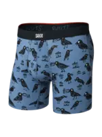 SAXX Underwear Vibe XTRA Soft Comfort Boxer Brief with FLy (Protect the Nuts/Blue Horizon)