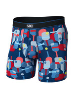 SAXX Underwear Daytripper Comfort Stretch Boxer Brief with Fly (Pickle Paddle/Navy Dawn)