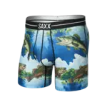 SAXX Underwear Volt Breathable Mesh Boxer Brief (Bitmap Big Mouth)