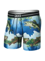 SAXX Underwear Volt Breathable Mesh Boxer Brief (Bitmap Big Mouth)
