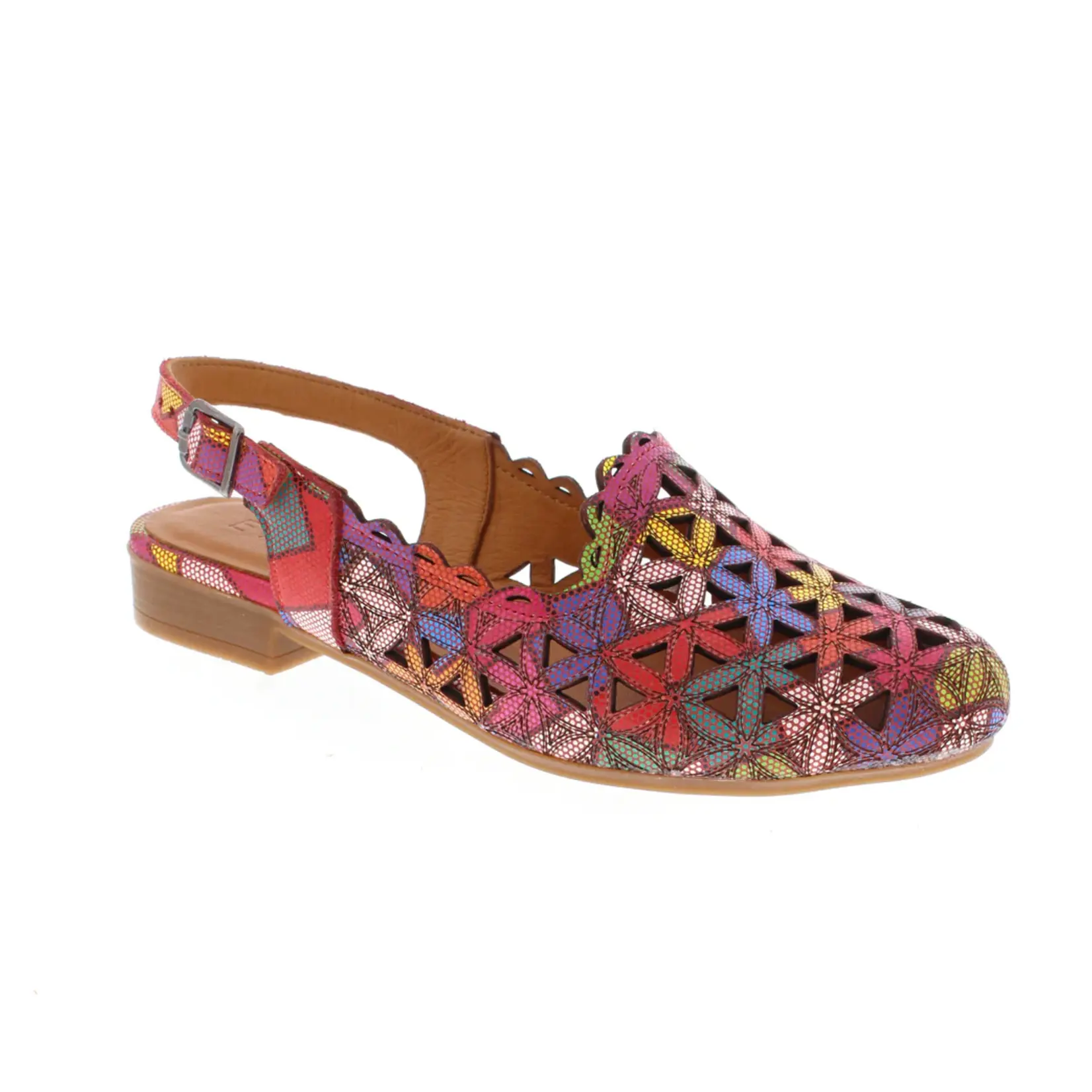 Everly Raquel Leather Sling Back Shoe
