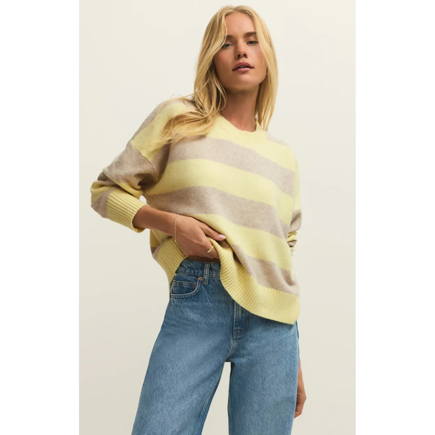 Z Supply ZW261135 - Cirrus Stripe Sweater