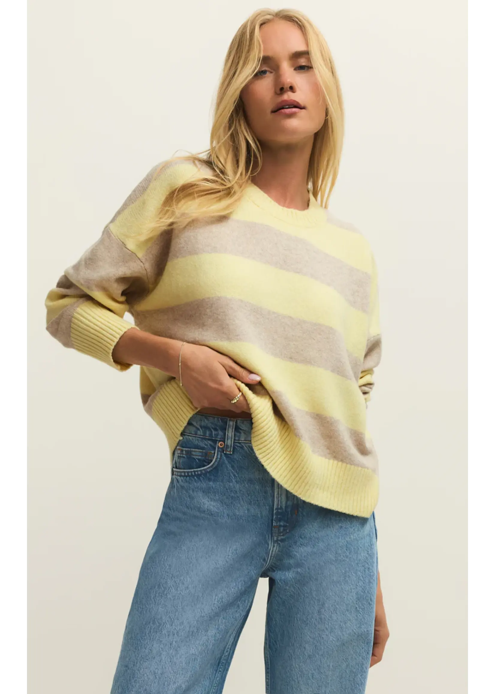 Z Supply ZW261135 - Cirrus Stripe Sweater