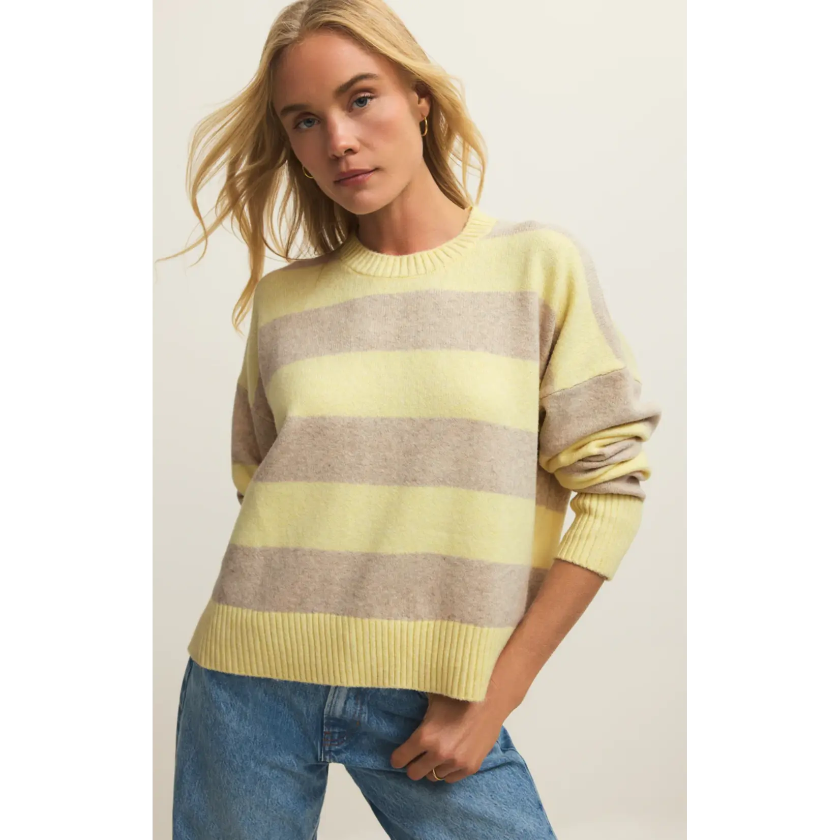 Z Supply ZW261135 - Cirrus Stripe Sweater