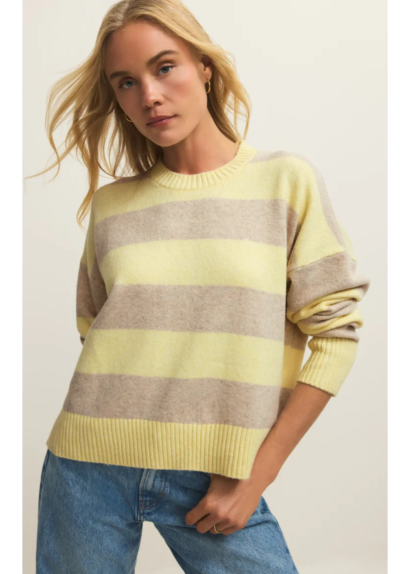 Z Supply ZW261135 - Cirrus Stripe Sweater