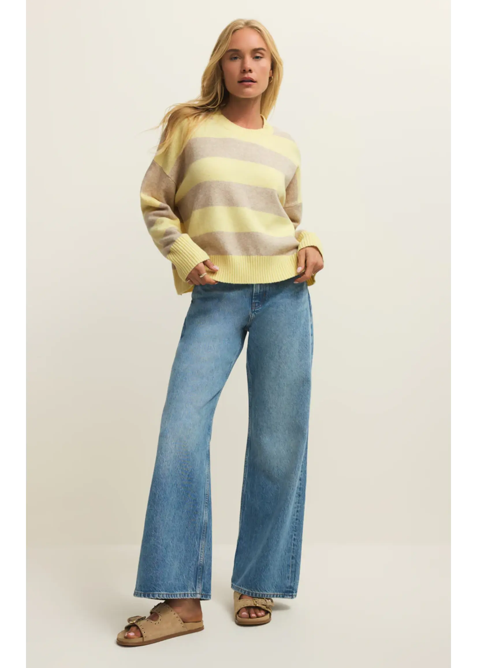 Z Supply ZW261135 - Cirrus Stripe Sweater