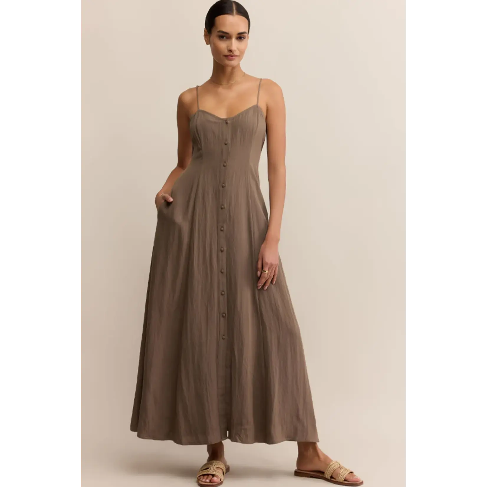 Z Supply ZD253393 - Angel Eyes Midi Dress