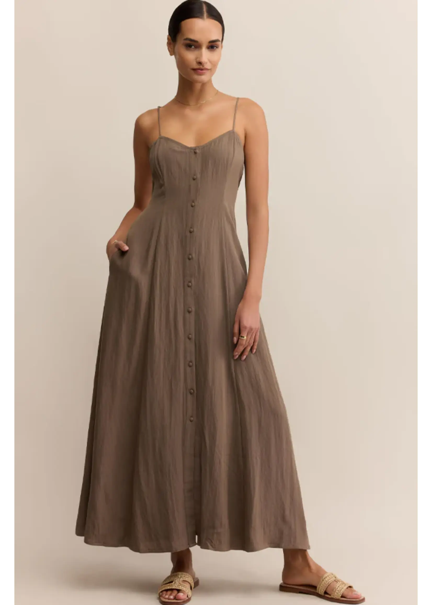 Z Supply ZD253393 - Angel Eyes Midi Dress