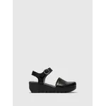 Fly London Visi Hook & Loop Wedge Sandal