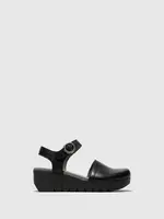 Fly London Visi Hook & Loop Wedge Sandal