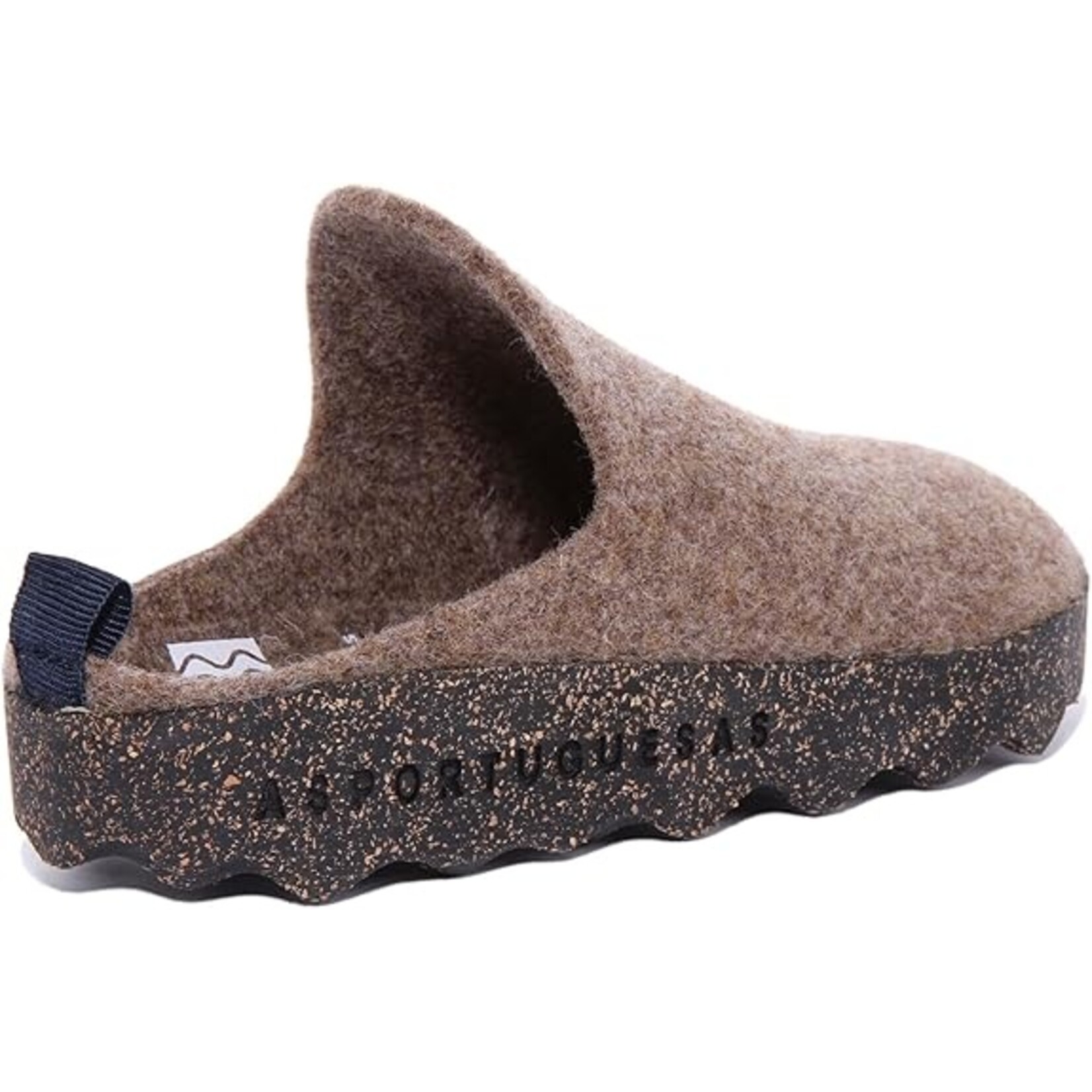 Asportuguesas Wool & Cork Round Toe Mules