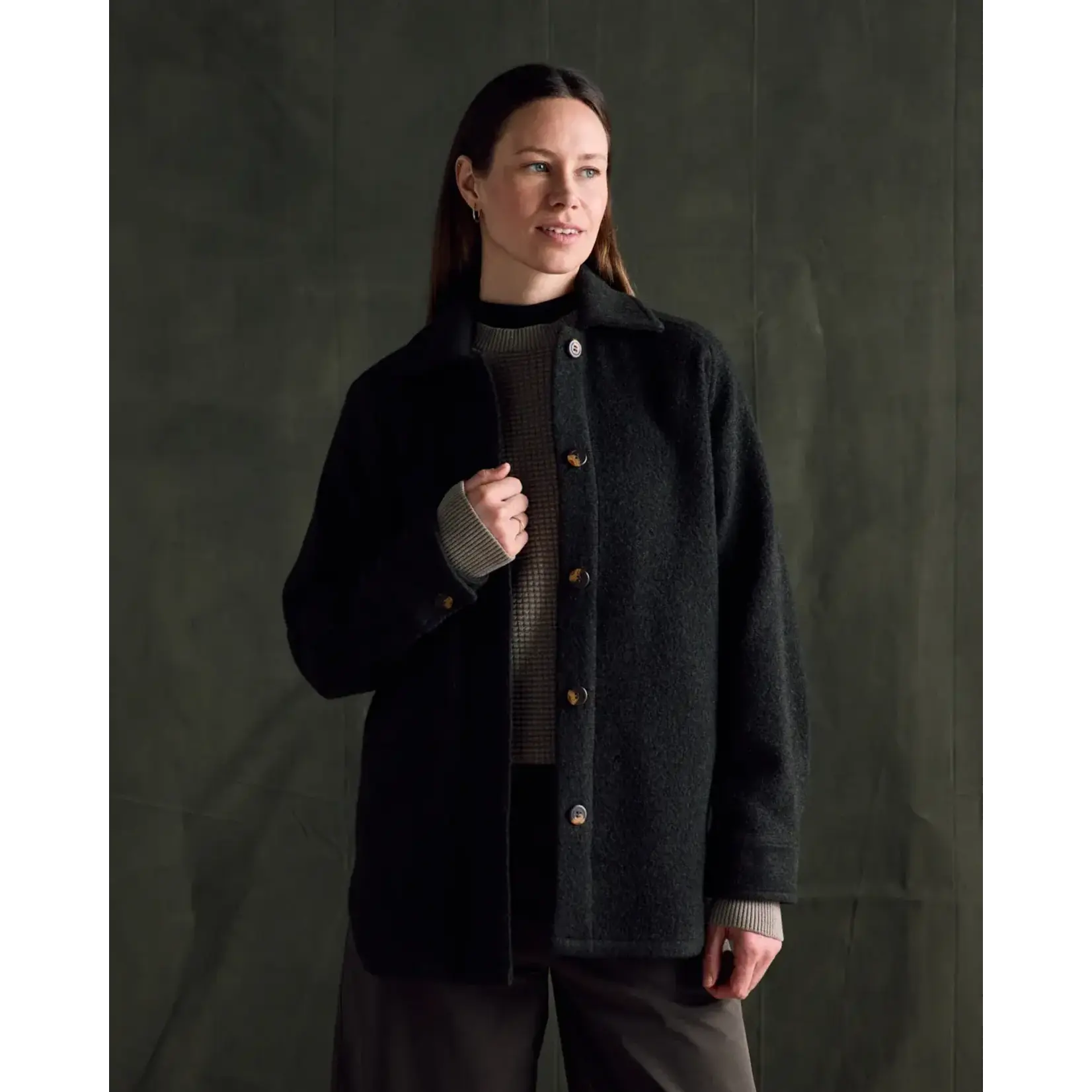 ANIÁN WOMEN'S  RECYCLED WOOL LOFT COAT