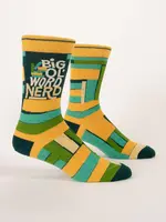 Blue Q Big Ol' Word Nerd Men's Crew Socks