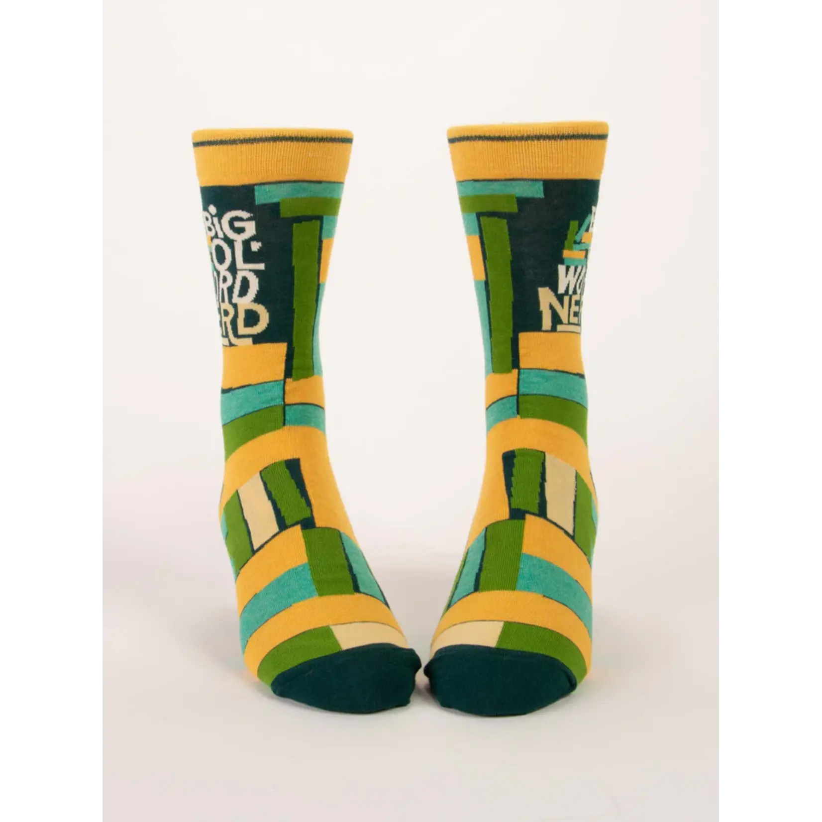 Blue Q Big Ol' Word Nerd Men's Crew Socks