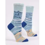 Blue Q The Ocean Just Gets Me Women's Crew Socks