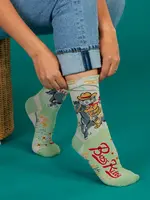 Blue Q Boss Kitty Women's Crew Socks
