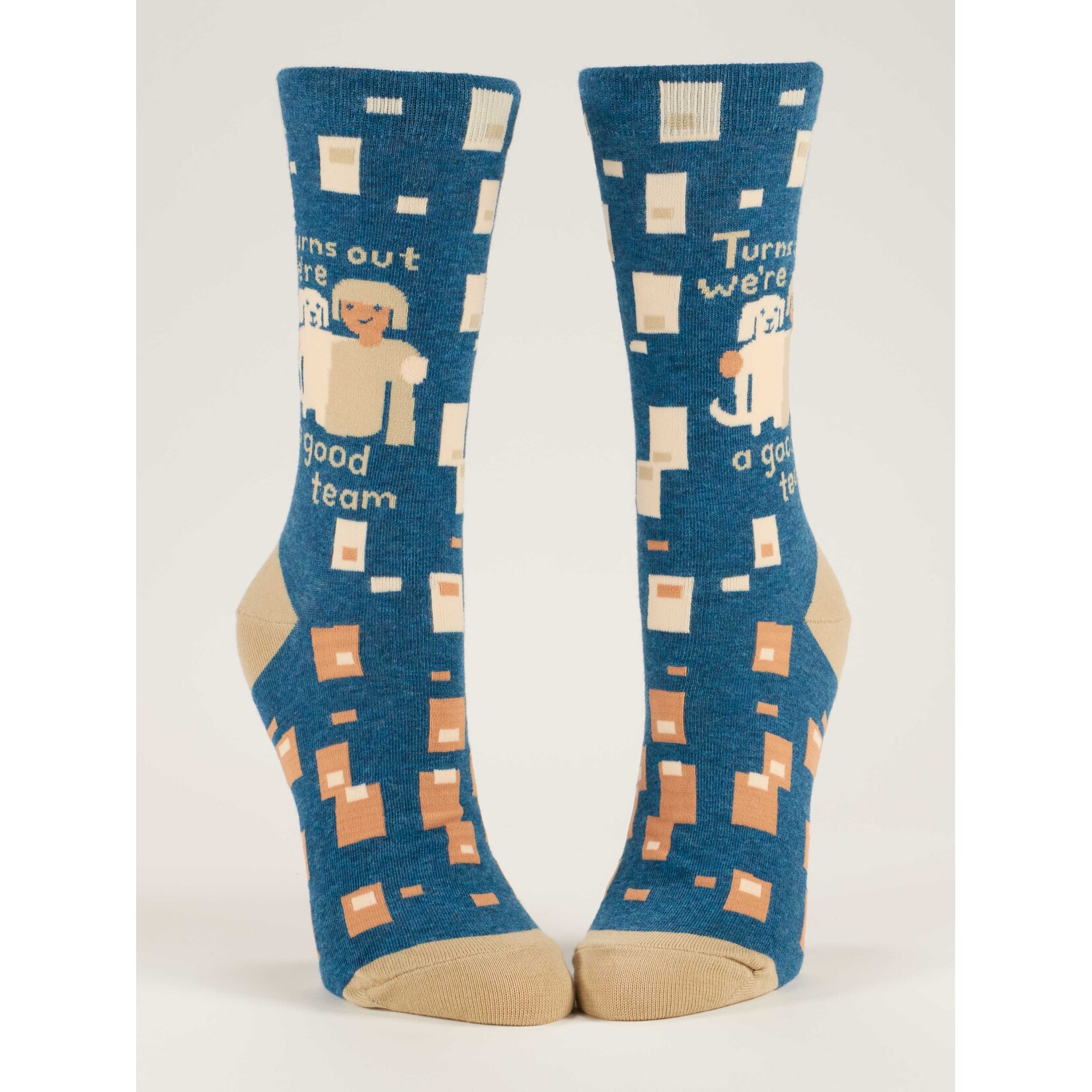Blue Q Turns Out We're A Good Team Women's Crew Socks