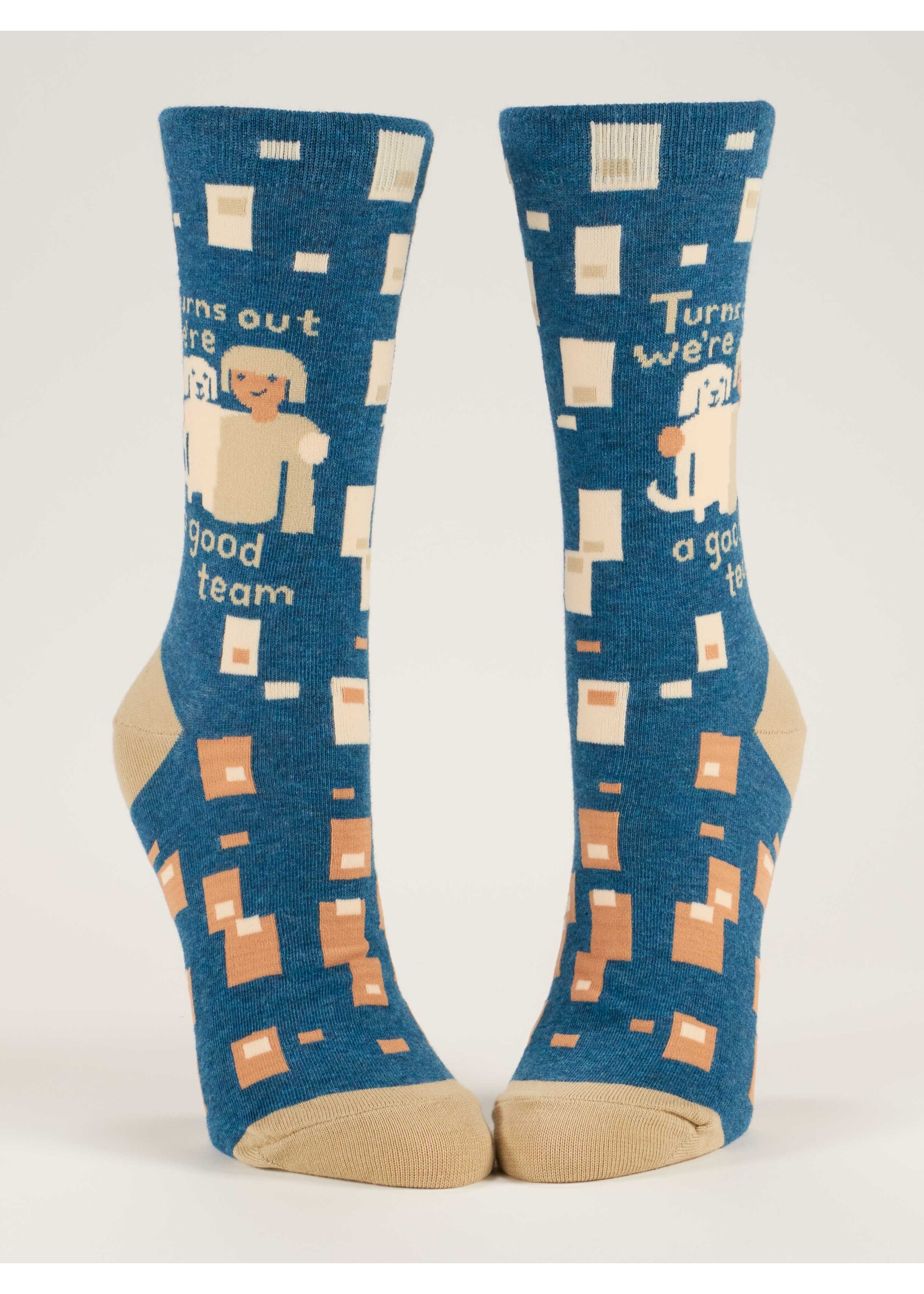 Blue Q Turns Out We're A Good Team Women's Crew Socks