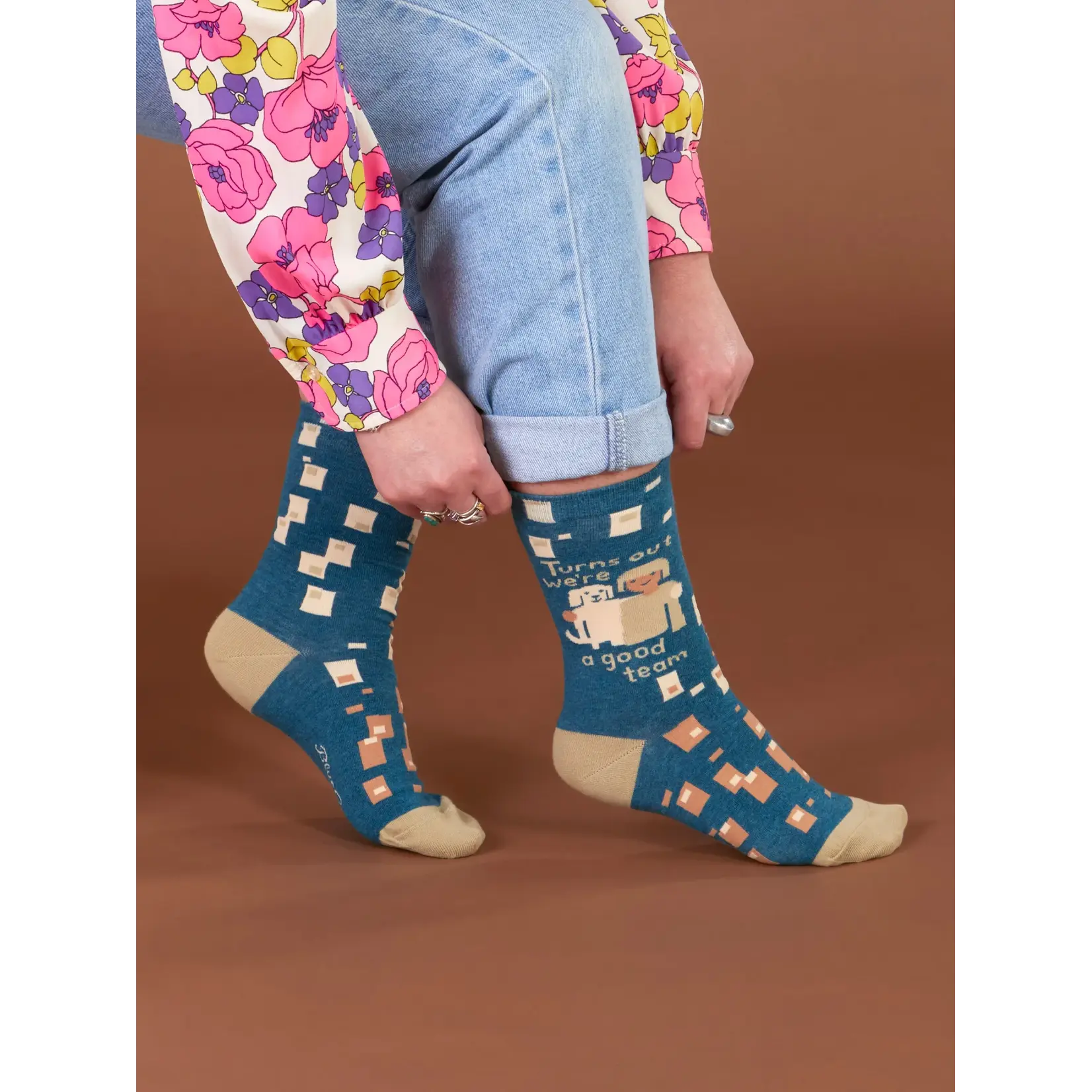 Blue Q Turns Out We're A Good Team Women's Crew Socks