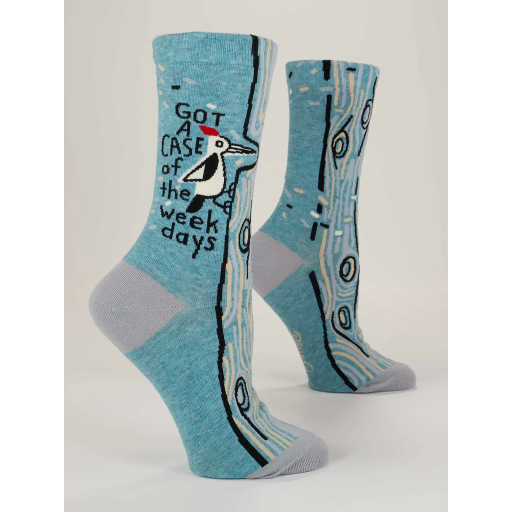 Blue Q Got A Case Of The Weekdays Women's Crew Socks