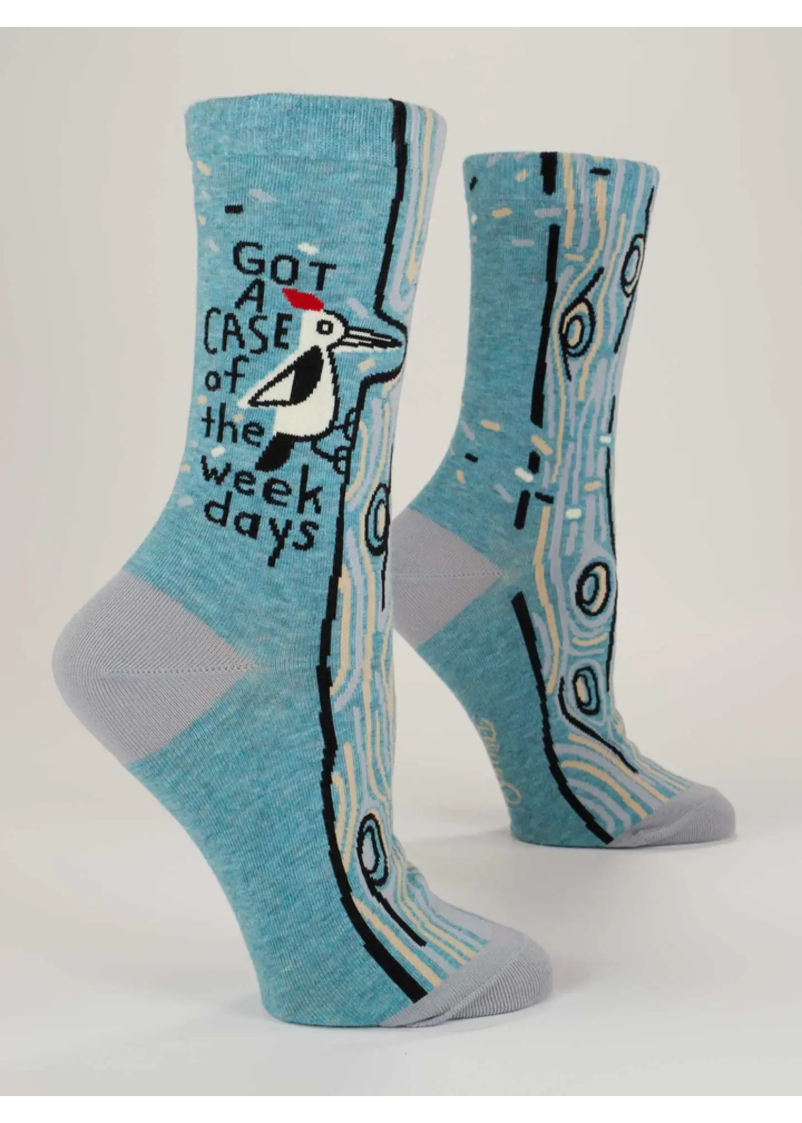 Blue Q Got A Case Of The Weekdays Women's Crew Socks