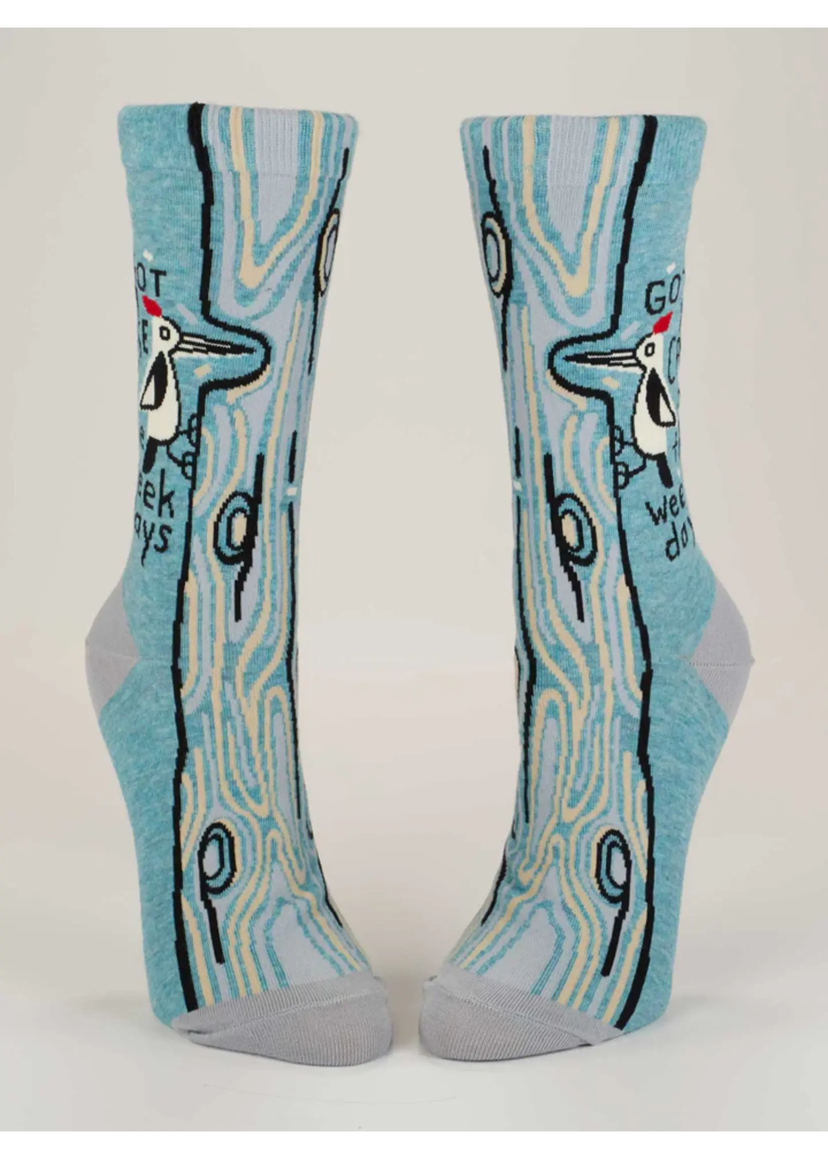 Blue Q Got A Case Of The Weekdays Women's Crew Socks