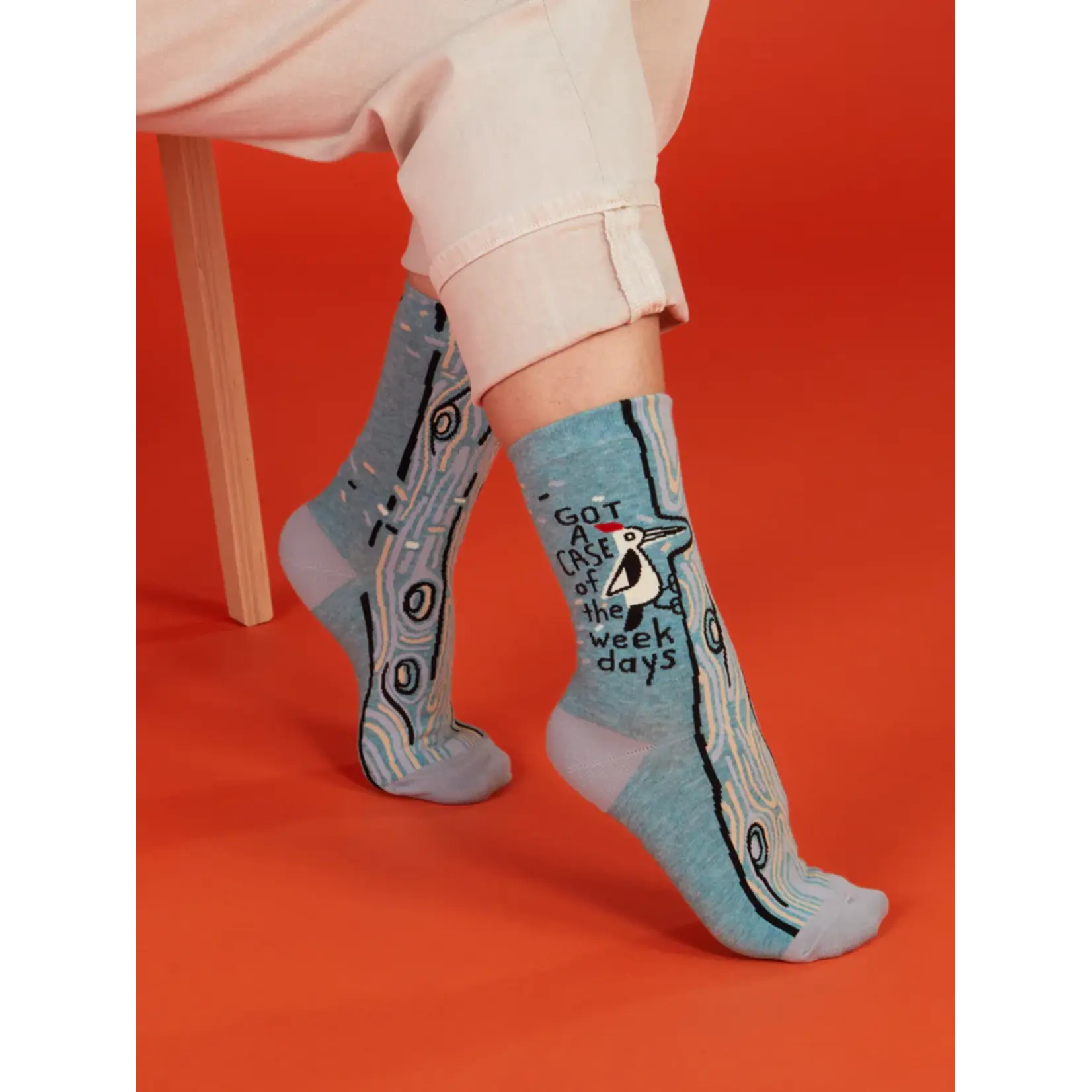 Blue Q Got A Case Of The Weekdays Women's Crew Socks