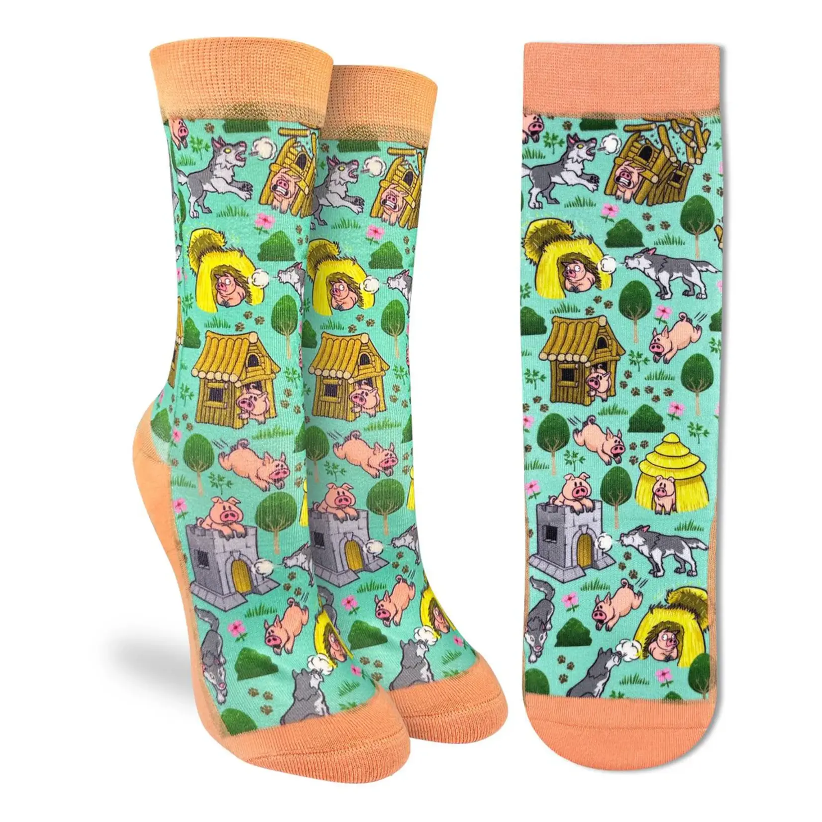 Good Luck Sock Women's Three Little Pigs Socks