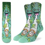Good Luck Sock Men's Weed Smoking a Human Socks