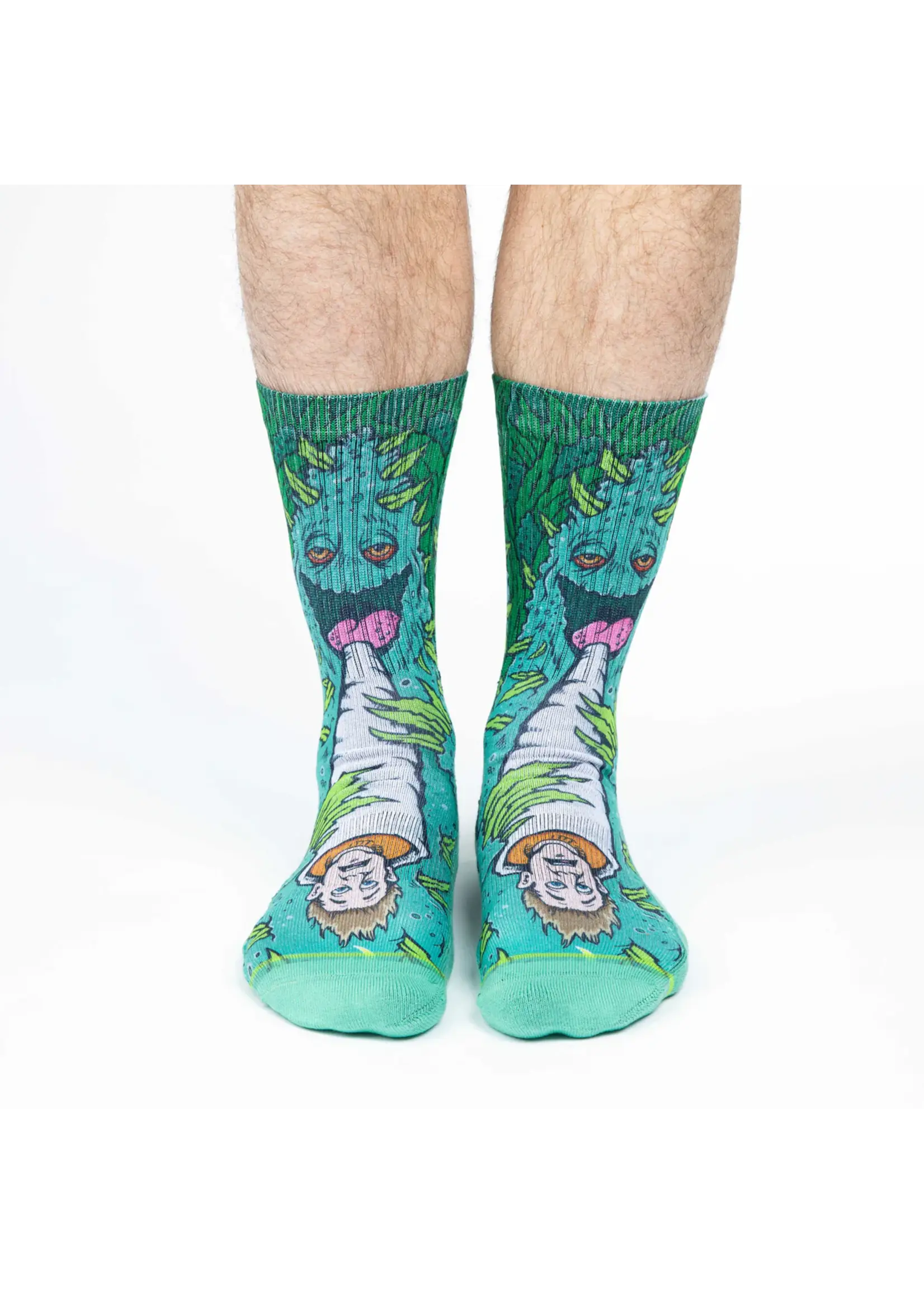 Men's Weed Smoking a Human Socks