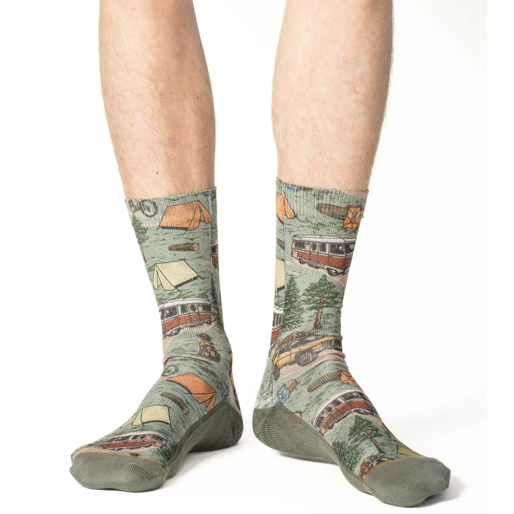 Good Luck Sock Men's Vintage Camping Socks