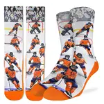 Men's Orange Ice Hockey Socks