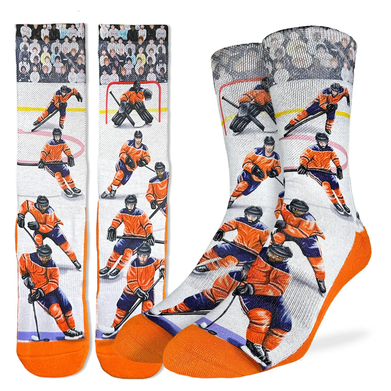 Good Luck Sock Men's Orange Ice Hockey Socks