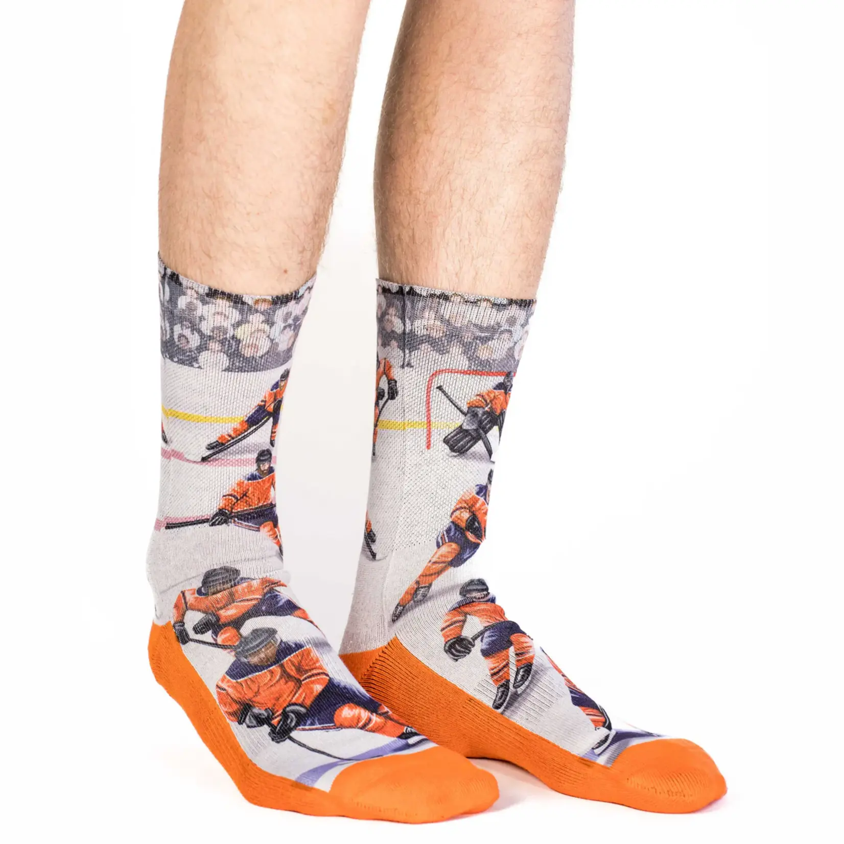 Good Luck Sock Men's Orange Ice Hockey Socks