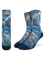 Men's Whale Attacking Whaling Boat Socks