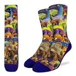 Good Luck Sock Men's Bigfoot Eating Mushrooms Socks