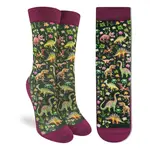 Good Luck Sock Women's Floral Dinosaurs Socks