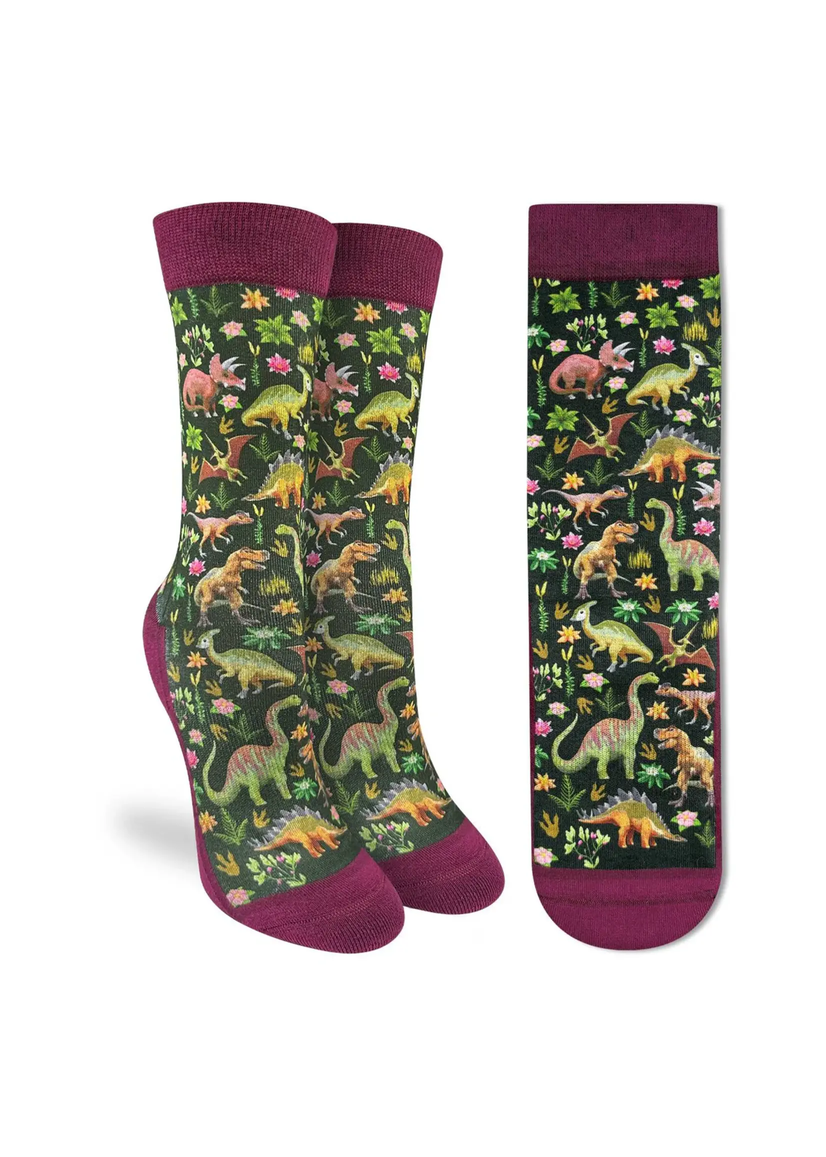 Women's Floral Dinosaurs Socks