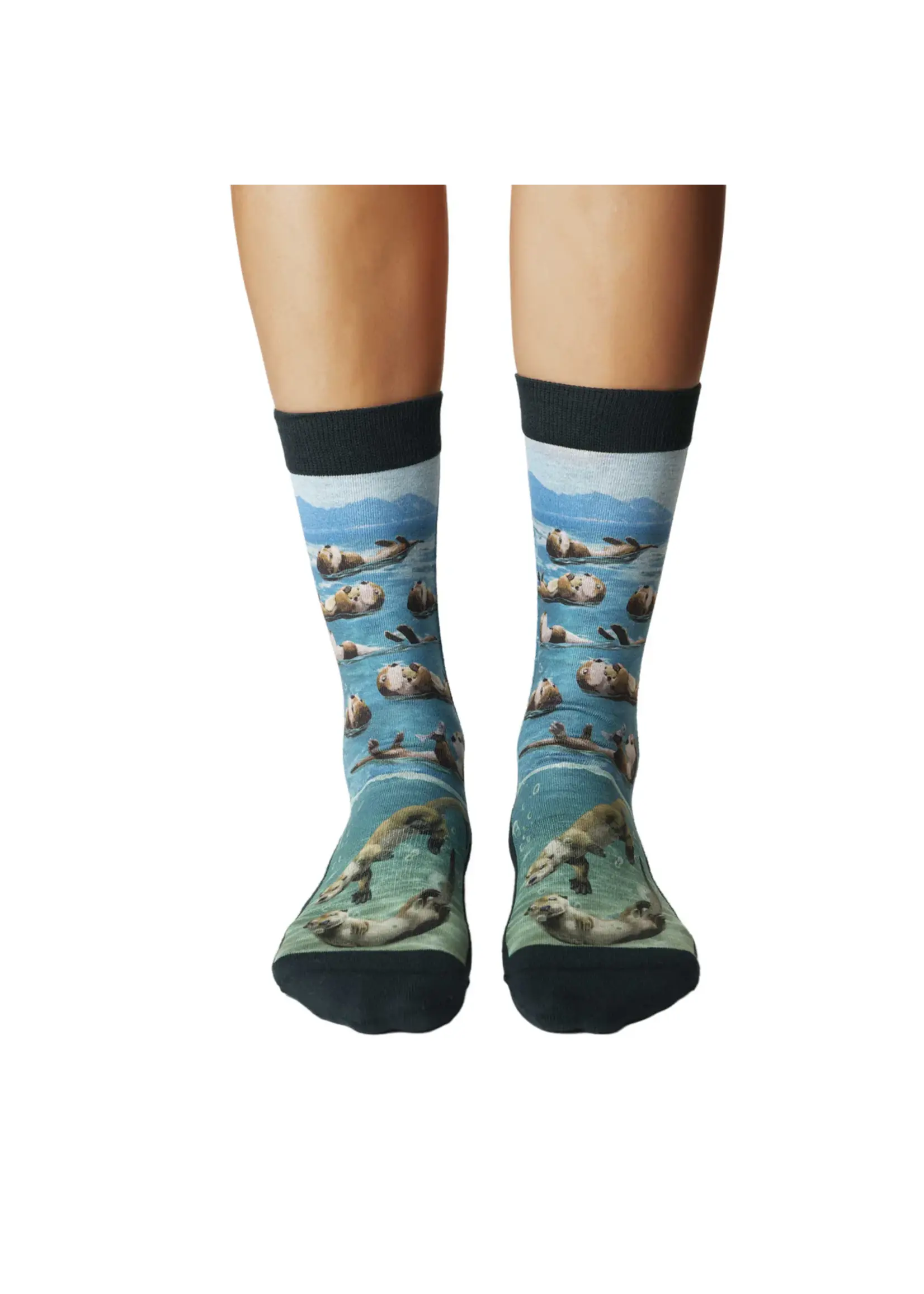 Women's Floating Sea Otter Socks