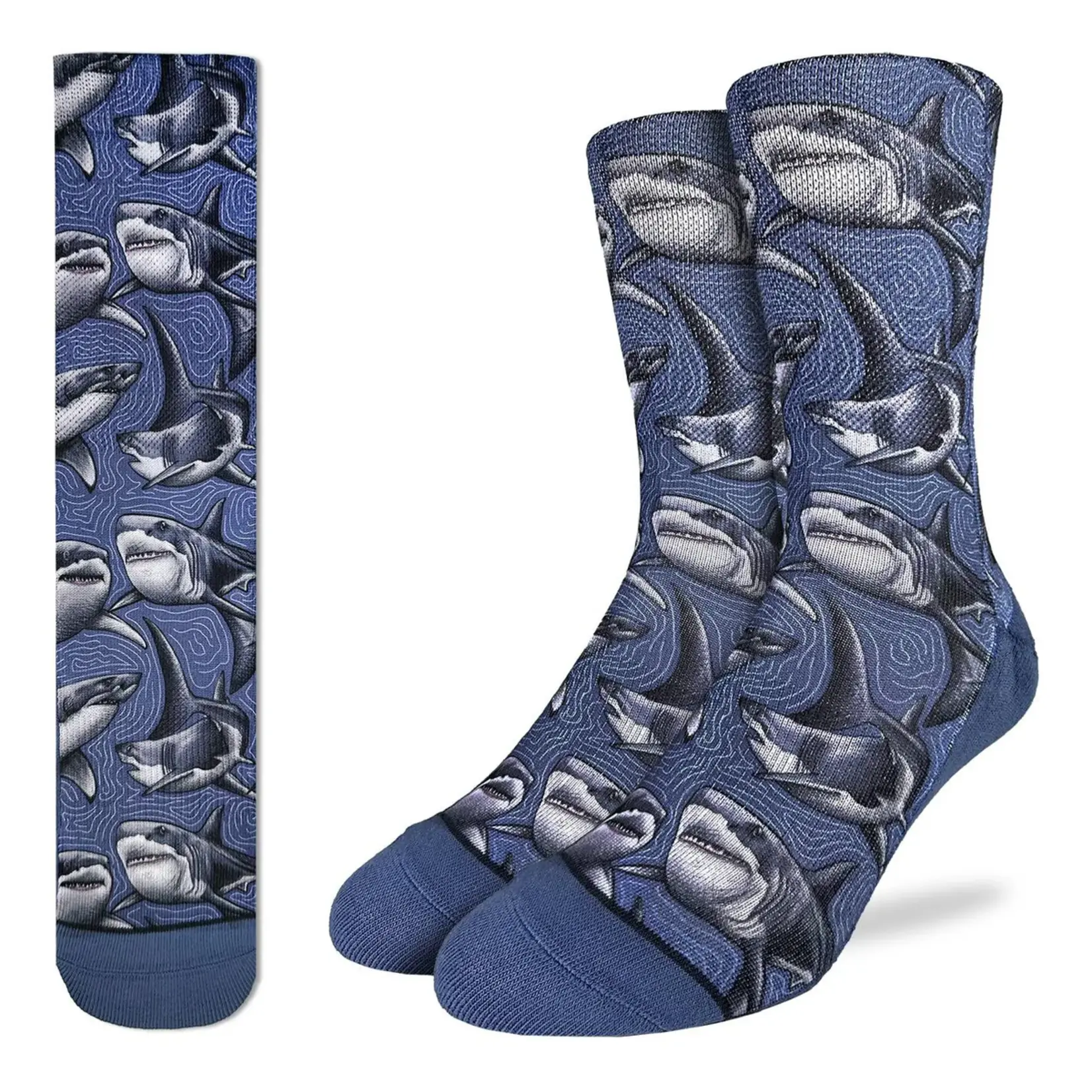 Good Luck Sock Men's Great White Sharks Socks