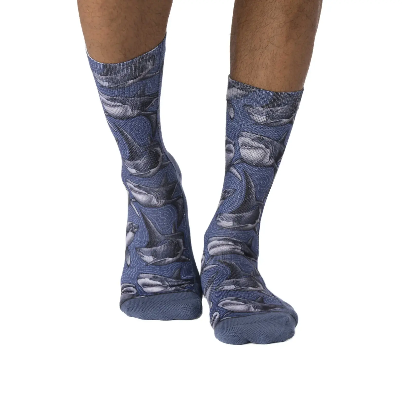 Good Luck Sock Men's Great White Sharks Socks