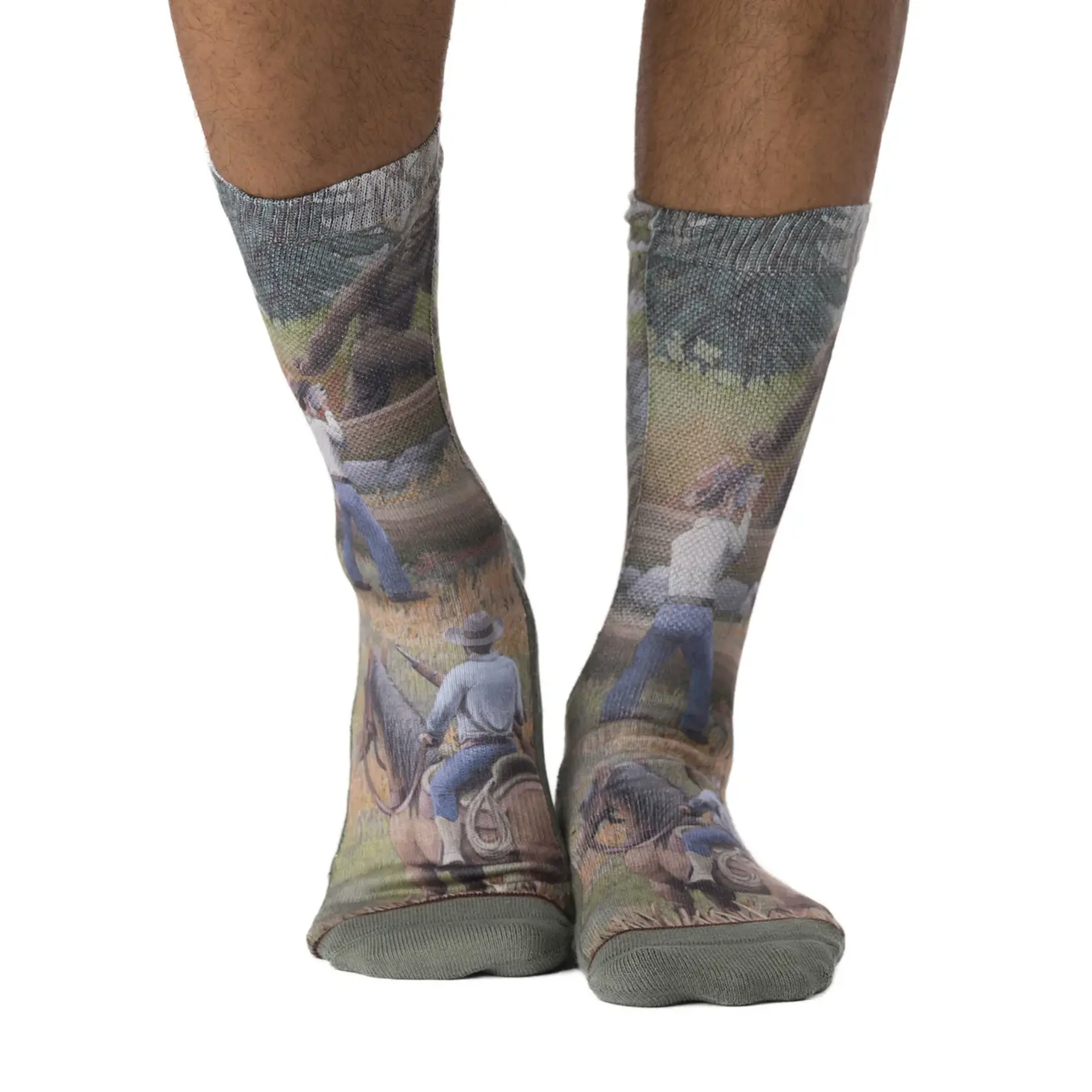 Good Luck Sock Men's Bigfoot Patterson Gimlin Film Socks