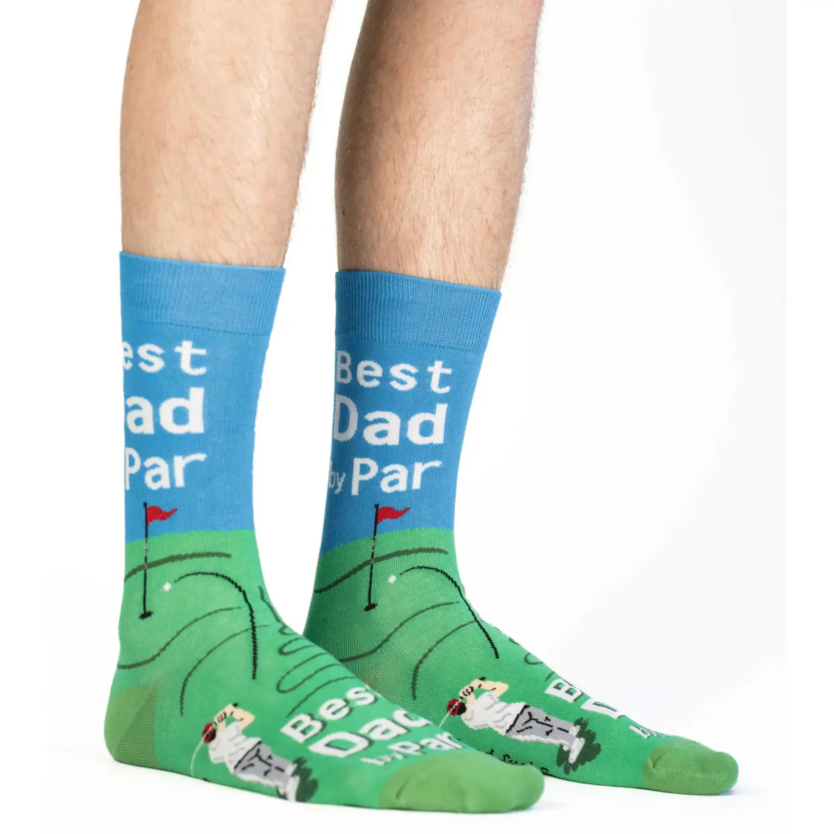 Good Luck Sock Men's Best Dad By Par Socks