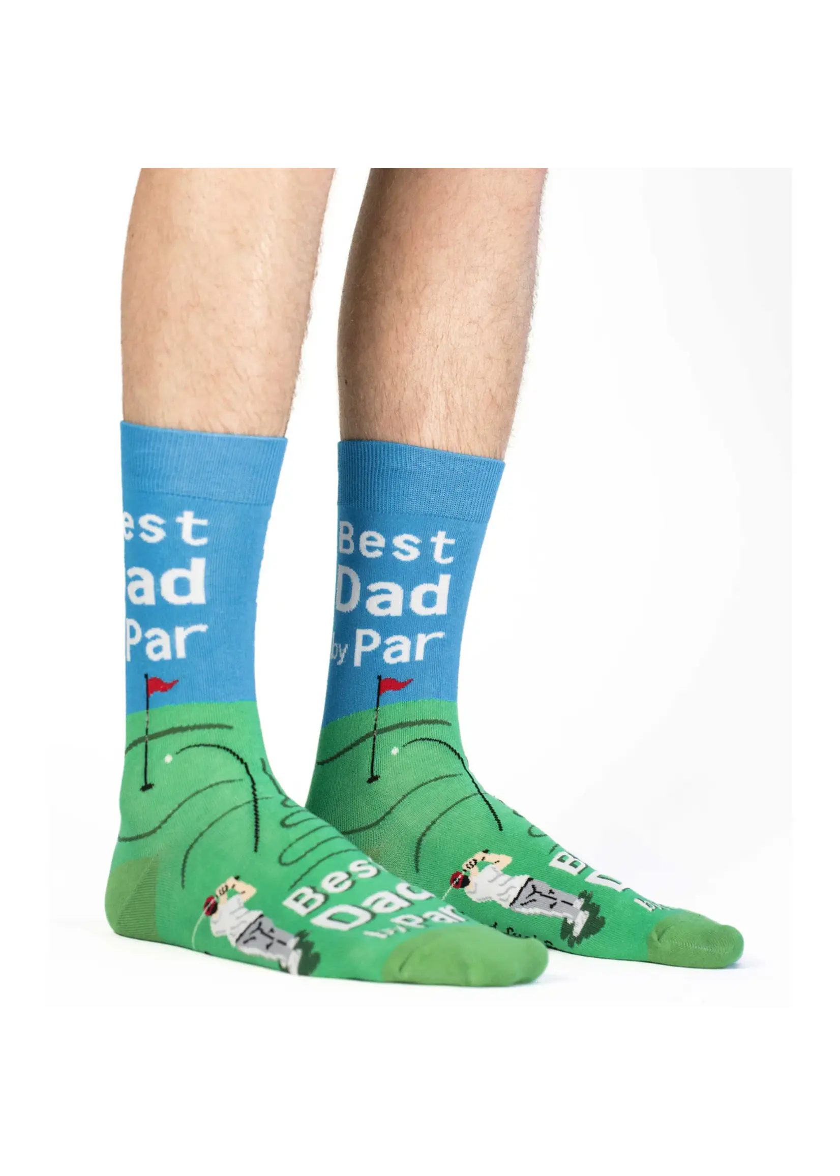 Men's Best Dad By Par Socks