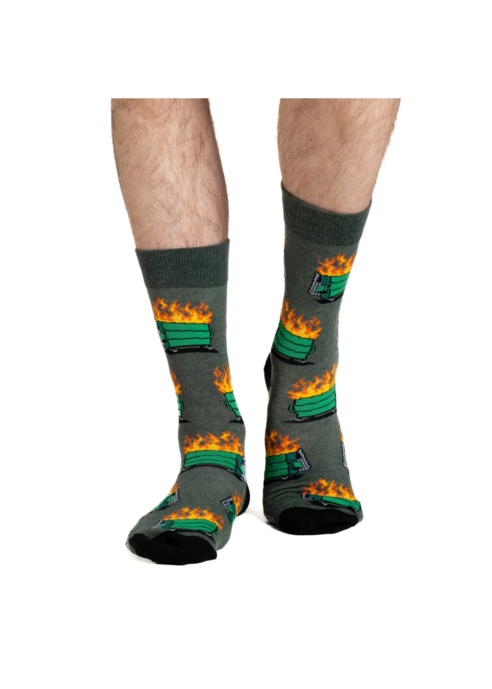 Men's Ankle Socks - Dumpster Fire