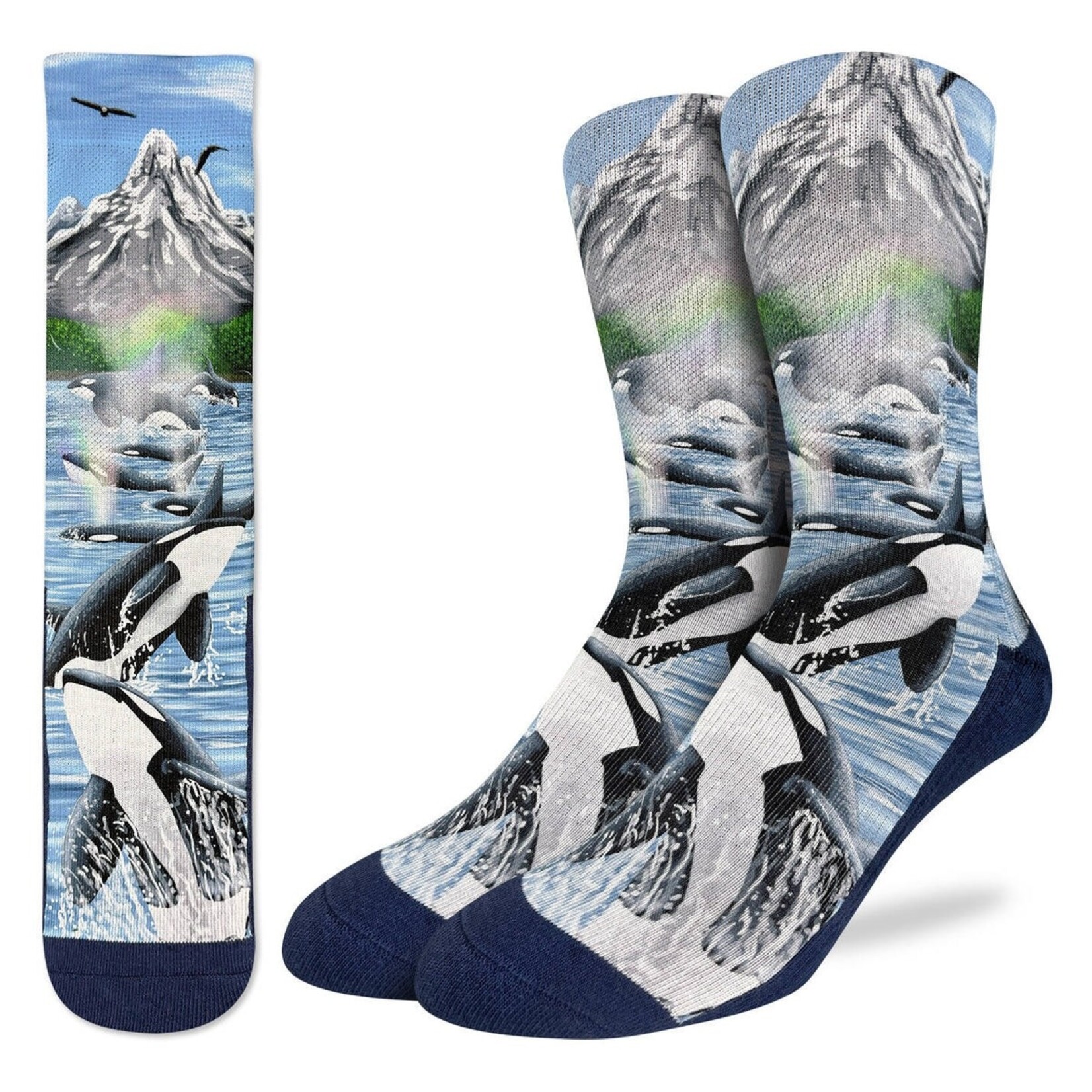 Good Luck Sock Men's Breaching Orcas Socks